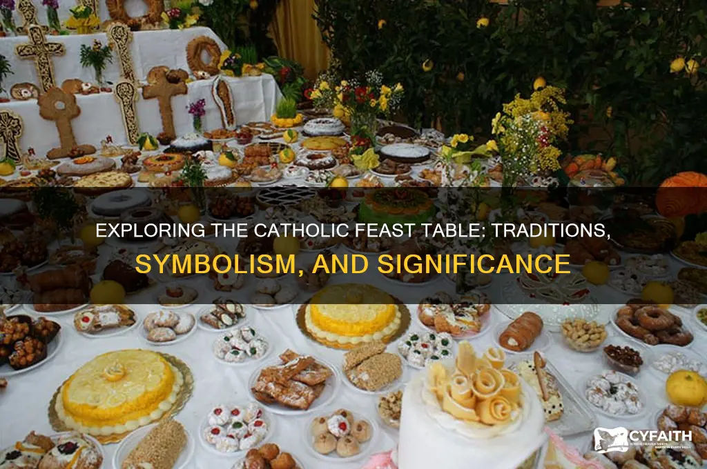 what is a catholic feast table