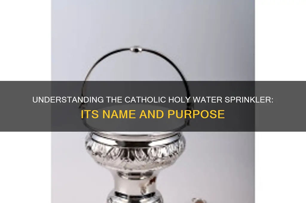 what is a catholic holy water sprinkler called