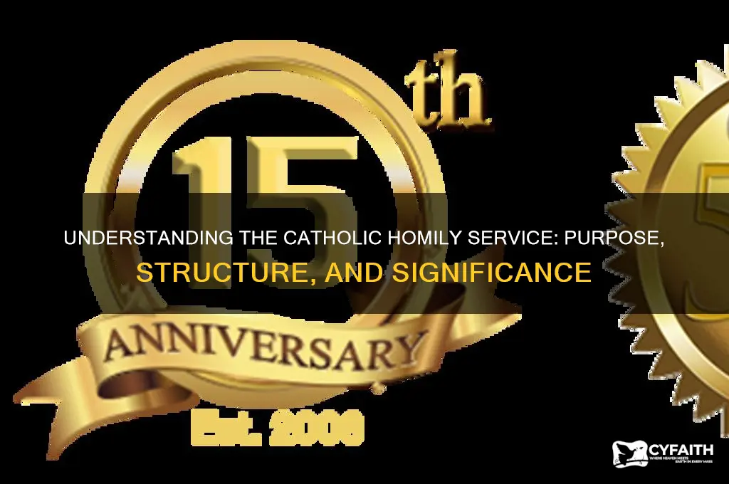 what is a catholic homily service