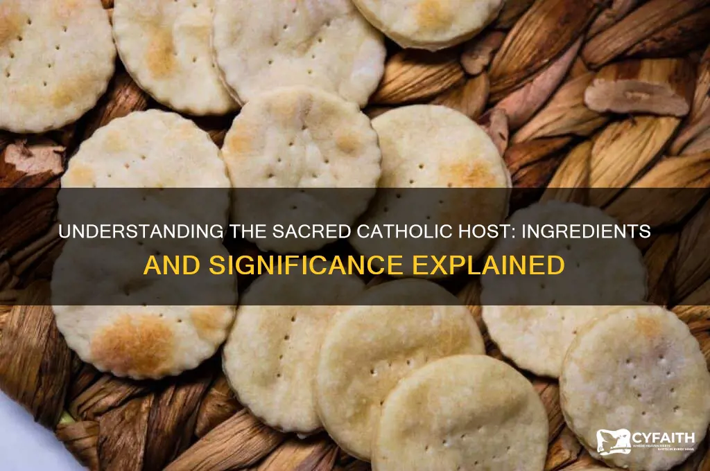 what is a catholic host made of