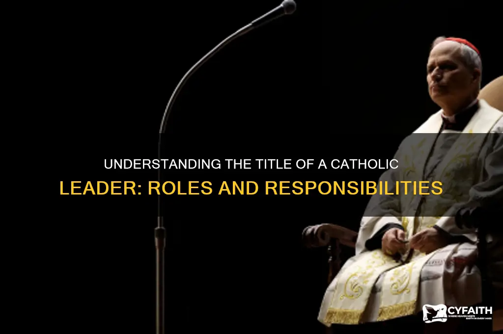 what is a catholic leader called