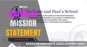 Understanding the Purpose: What is a Catholic Mission Statement?