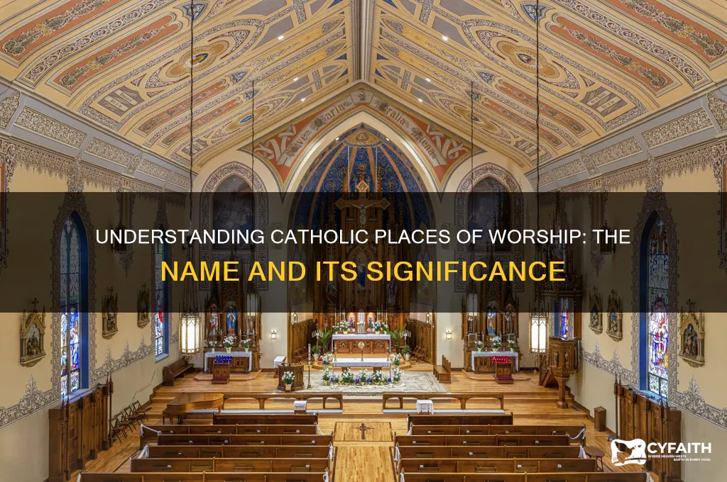 what is a catholic place of worship called