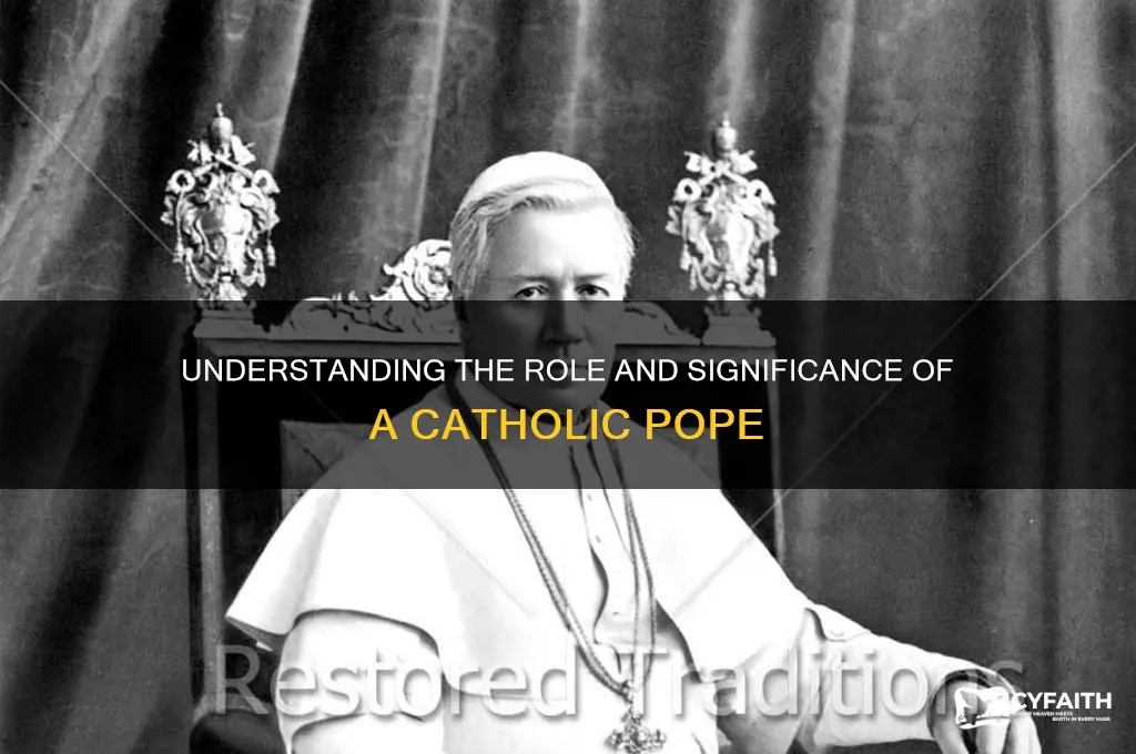 what is a catholic pope