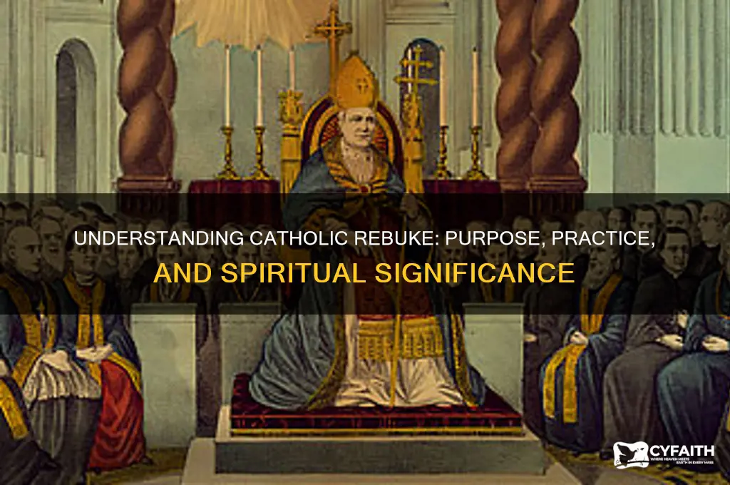 what is a catholic rebuke
