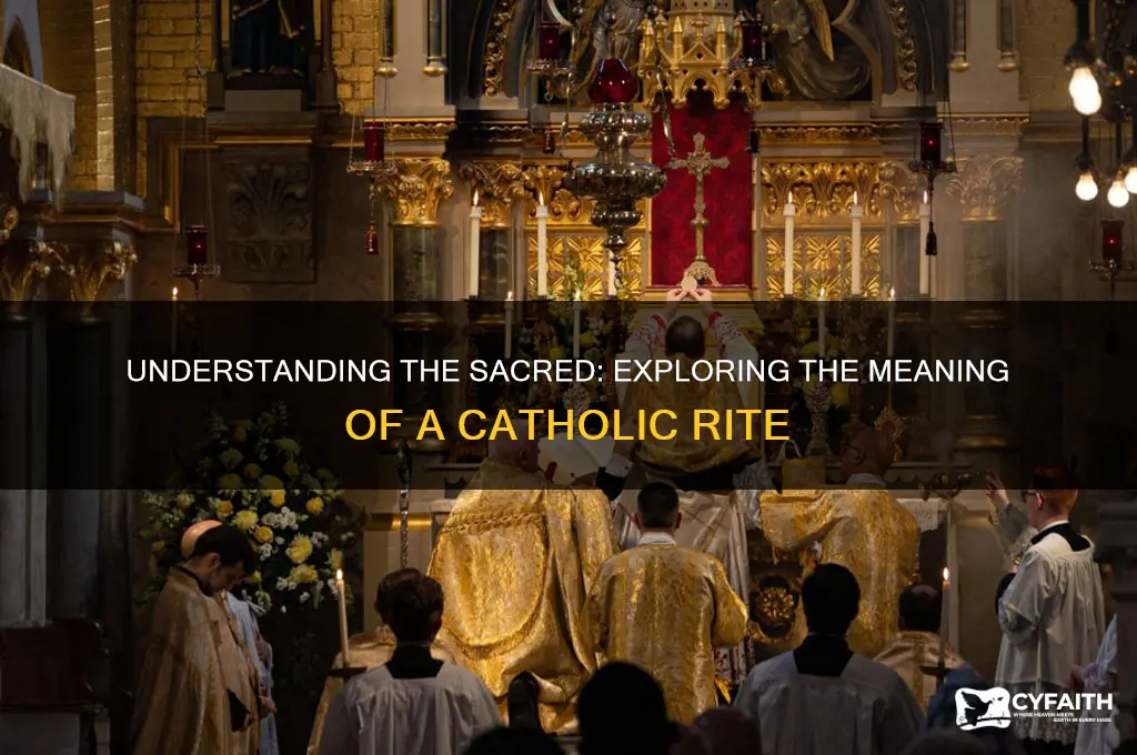 what is a catholic rite