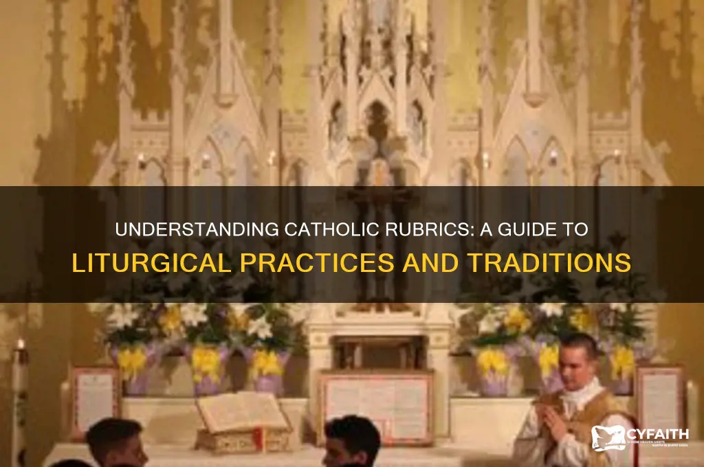 what is a catholic rubric