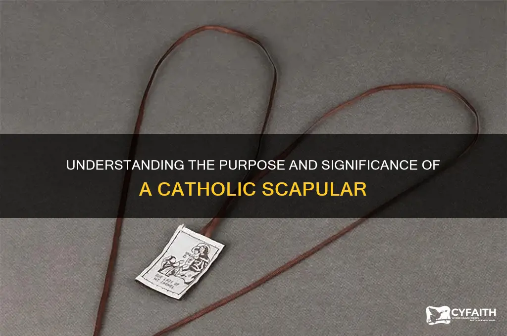 what is a catholic scapular used for