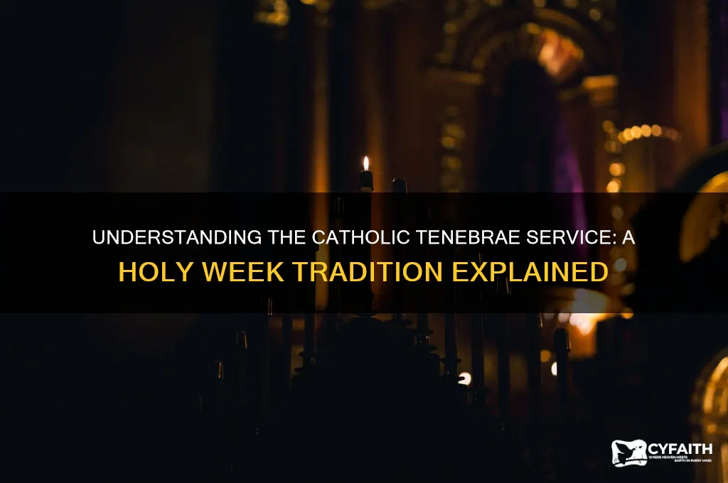 what is a catholic tenebrae service