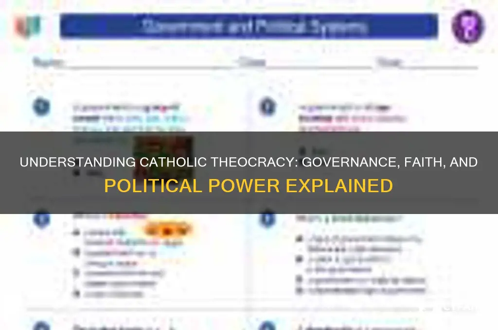 what is a catholic theocracy
