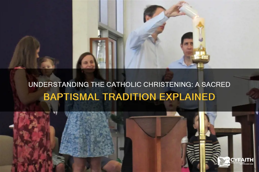 what is a christening catholic