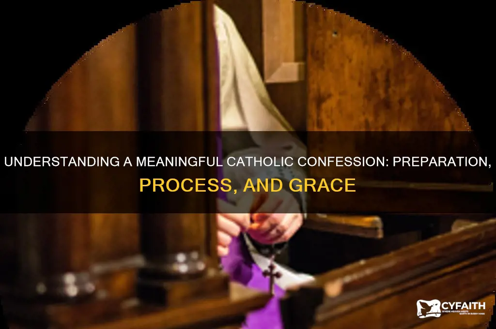 what is a good catholic confession