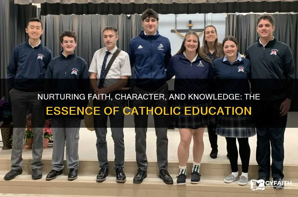 what is a good catholic education