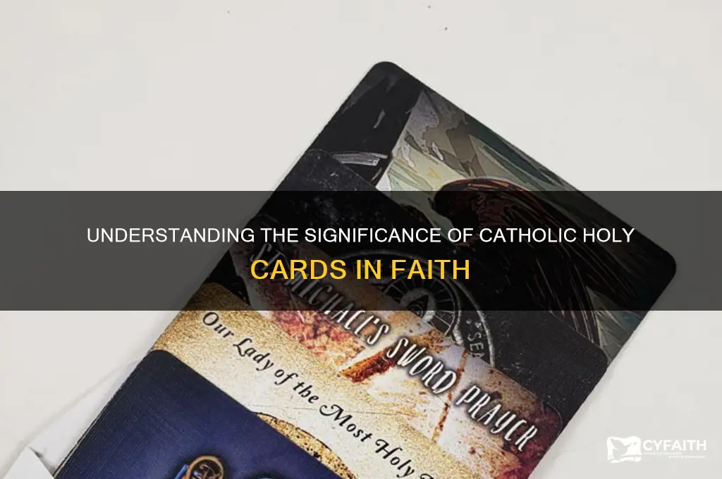 what is a holy card catholic