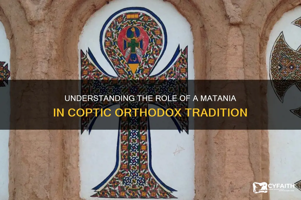 what is a matania in coptic orthodox church