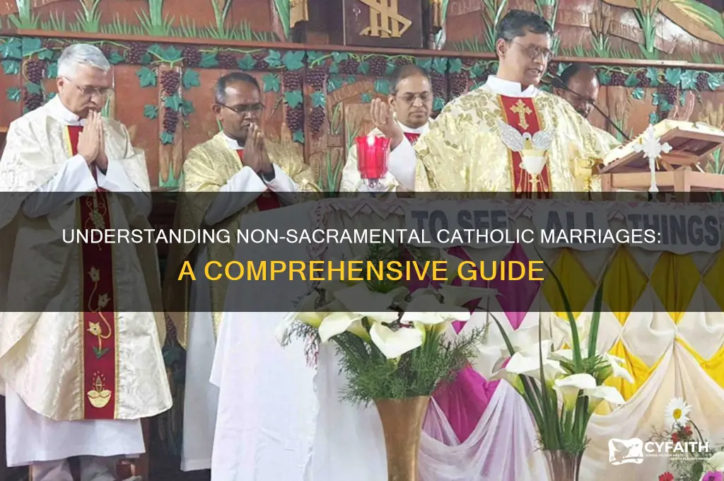 what is a non sacramental catholic marriage
