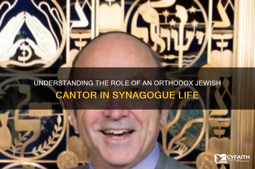 what is a orthodox jewish cantor