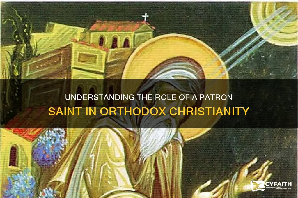 what is a patron saint orthodox