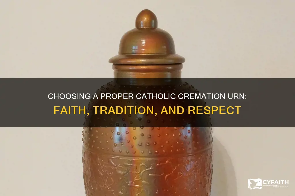 what is a proper urn for catholic cremation