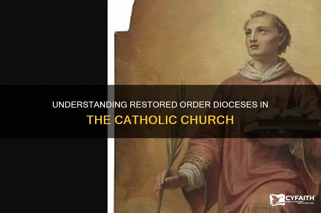 what is a restored order diocese catholic