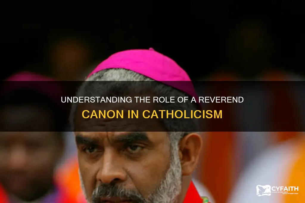 what is a reverand canon in catholic