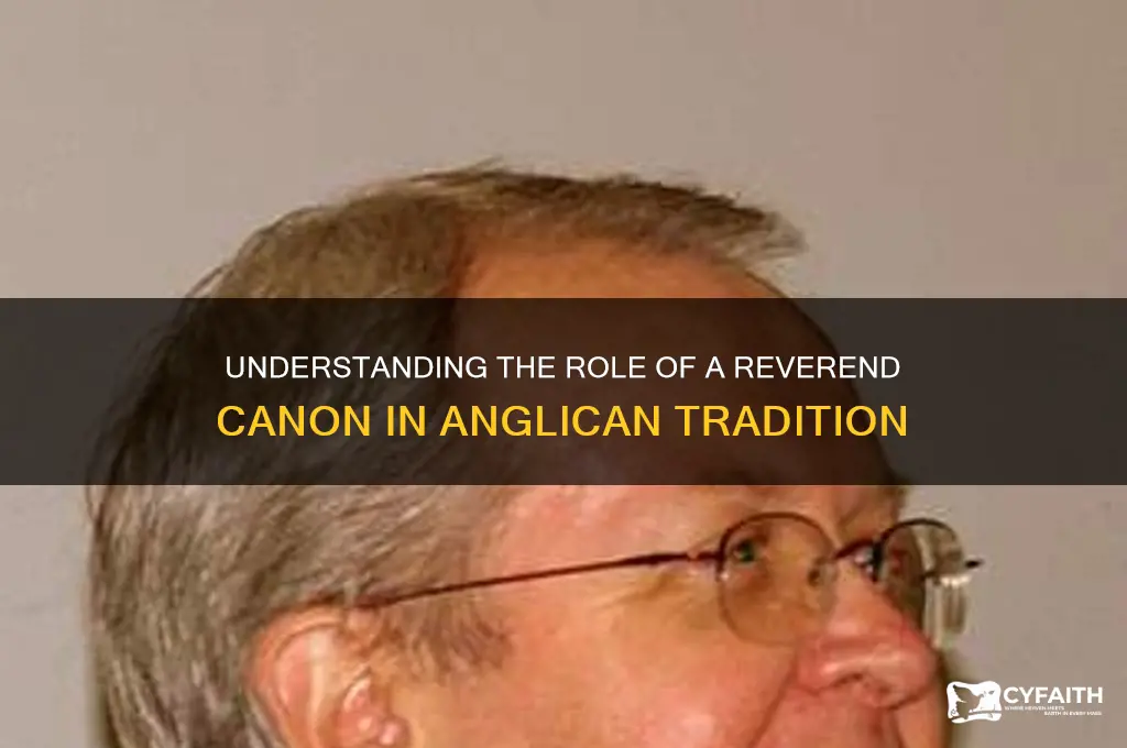 what is a reverend canon in the anglican church