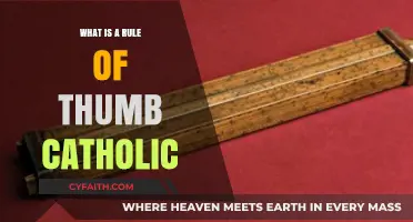 Understanding the Catholic Rule of Thumb: A Practical Faith Guide