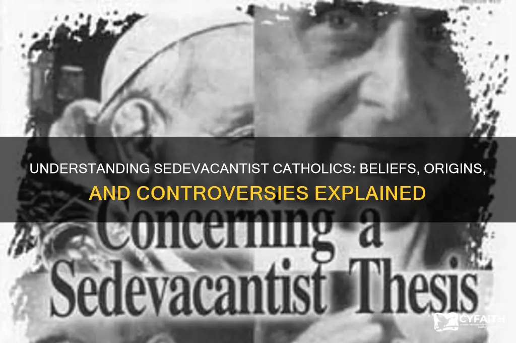 what is a sedevacantist catholic
