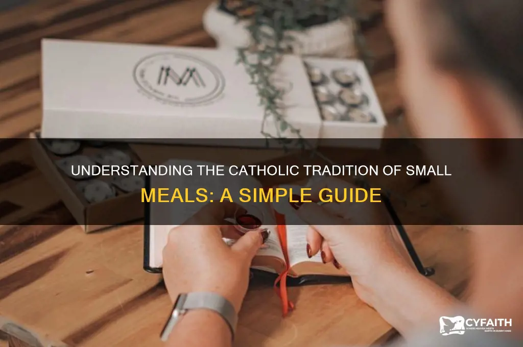 what is a small meal catholic