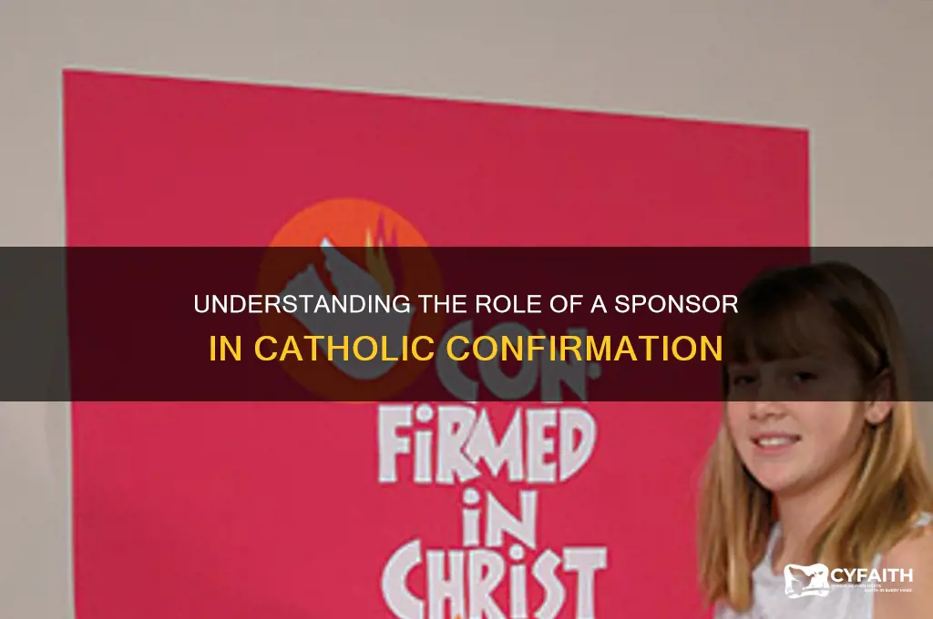 what is a sponsor for catholic confirmation