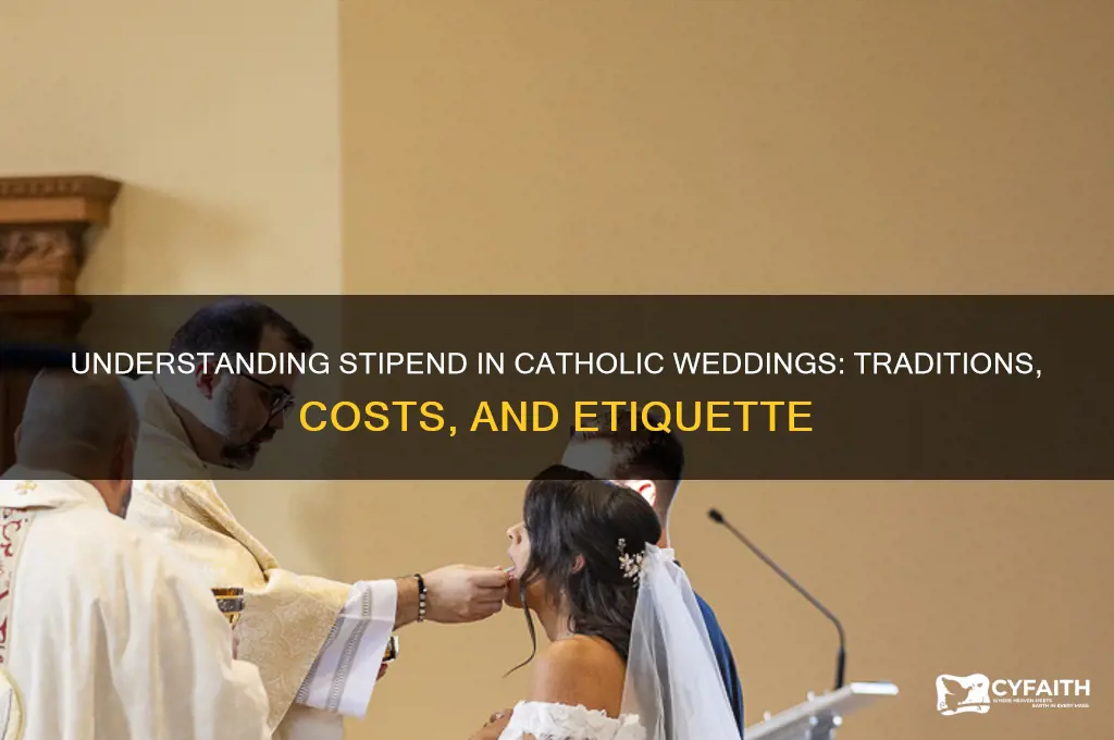 what is a stipend catholic wedding
