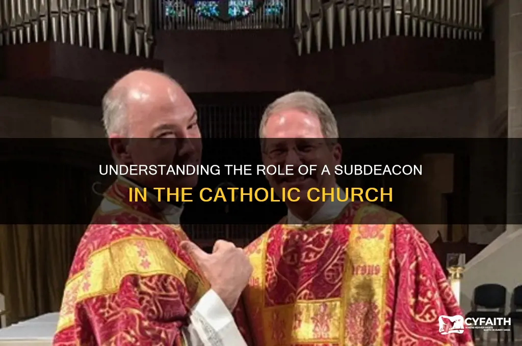 what is a sub deacon catholic
