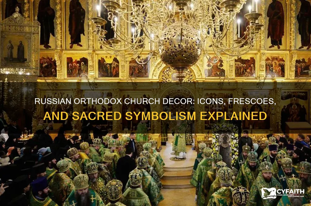 what is a typical russian orthodox church decorated with