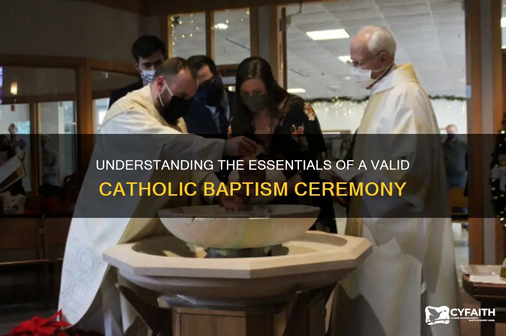 what is a valid catholic baptism