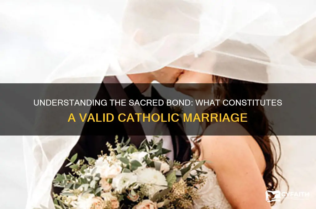what is a valid catholic marriage