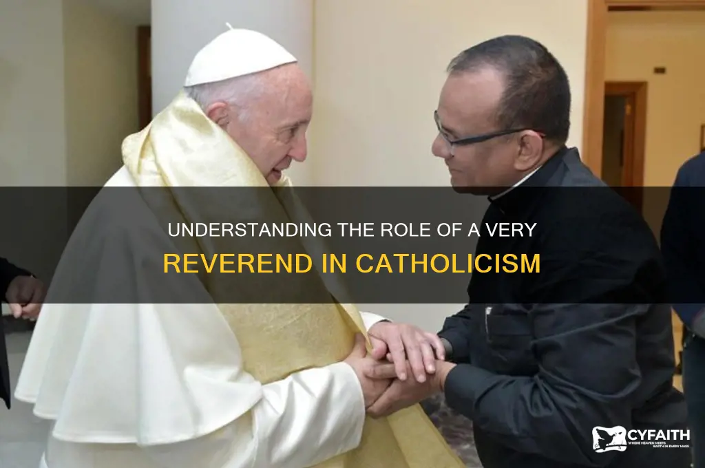 what is a very reverand in the catholic religion