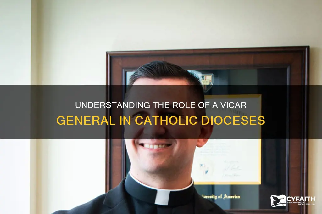 what is a vicar general in a catholic diocese