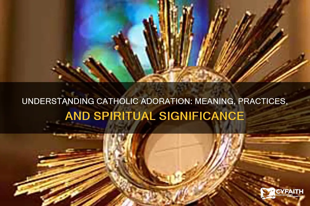 what is adoration catholic answers