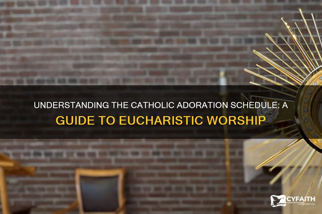 what is adoration catholic schedule