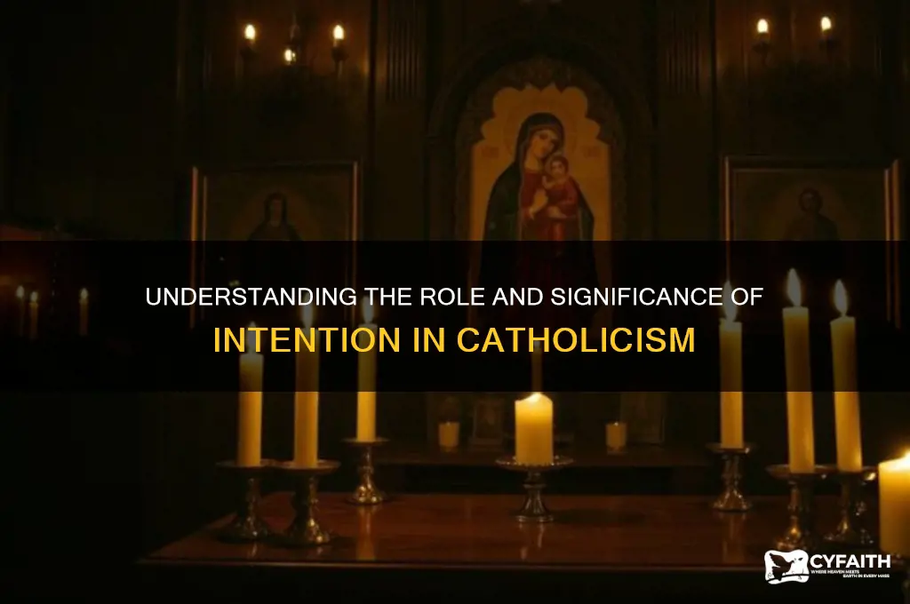 what is an intention catholic