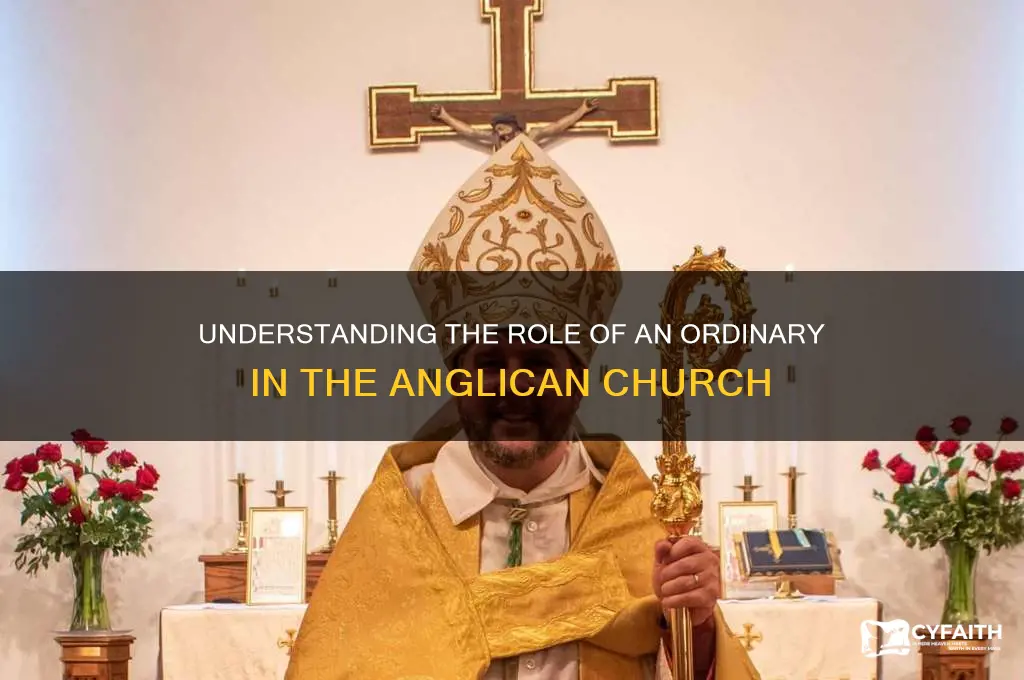 what is an ordinary in the anglican church