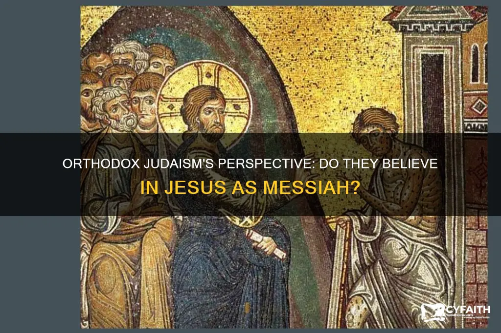what is an orthodox jew believe in jesus