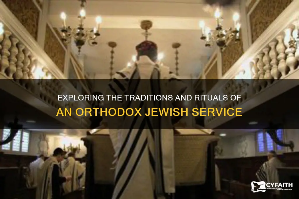 what is an orthodox jewish service like