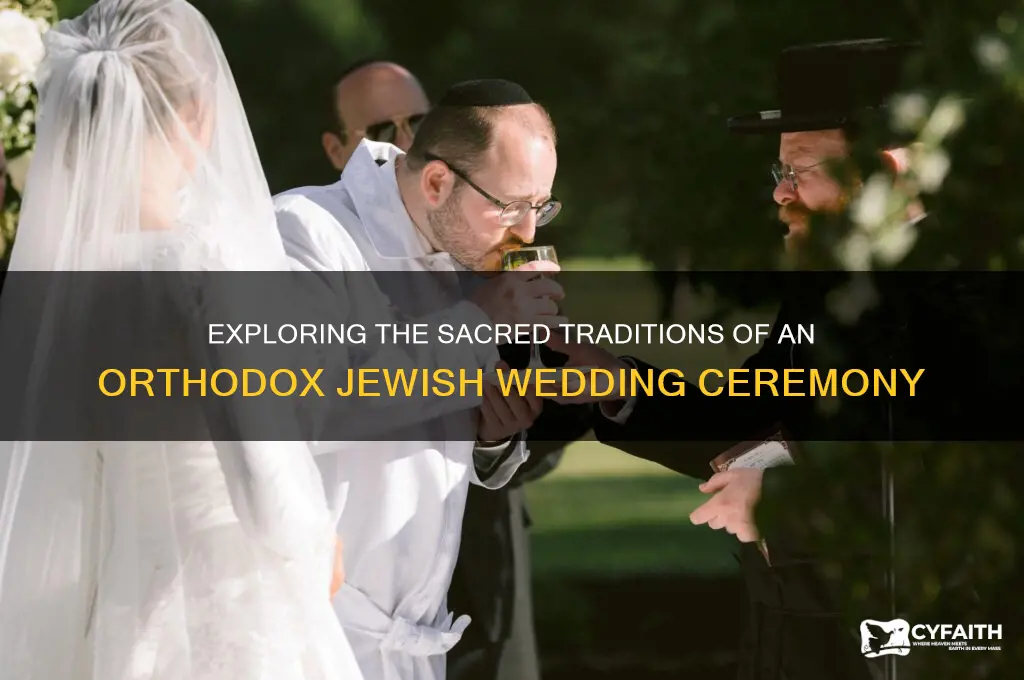 what is an orthodox jewish wedding like