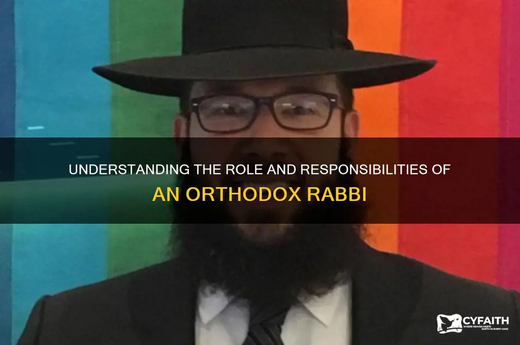 what is an orthodox rabbi