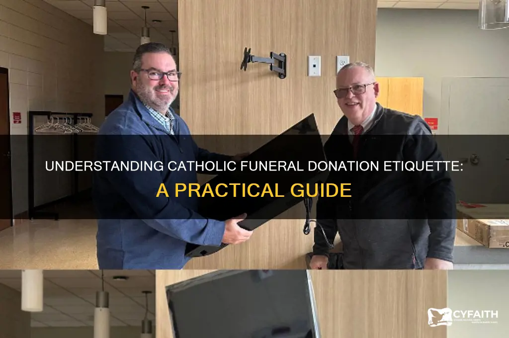 what is approximate donation for catholic funeral