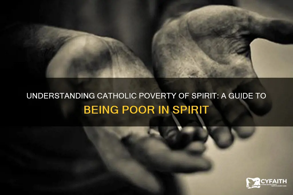 what is being poor in spirit catholic