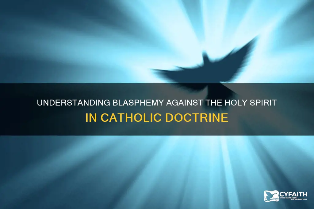 what is blasphemy against the holy spirit catholic