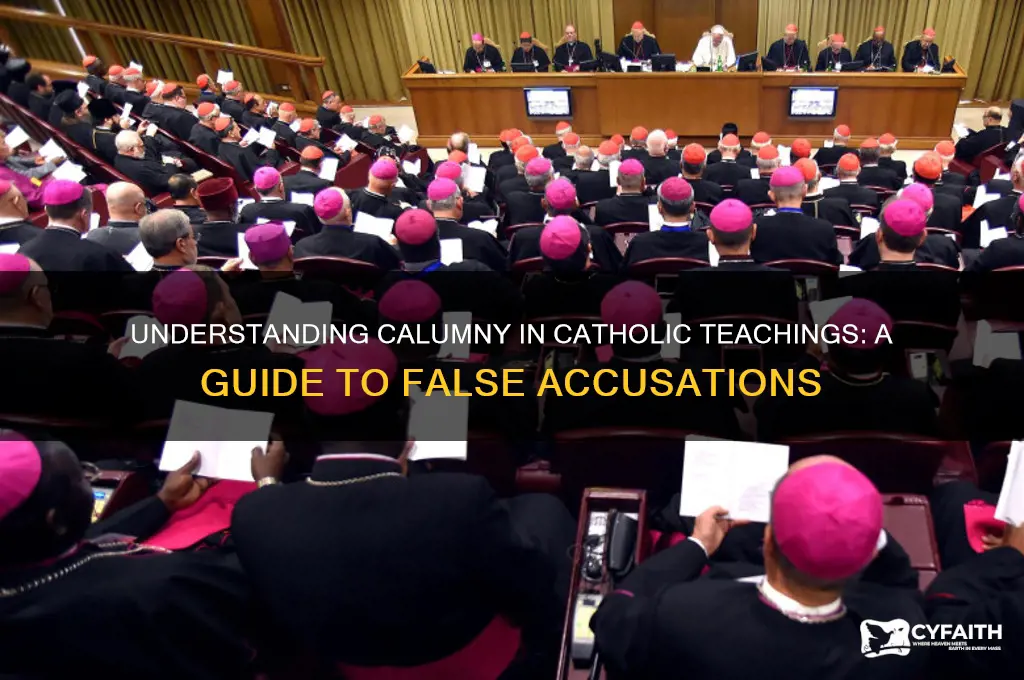 what is calumny catholic