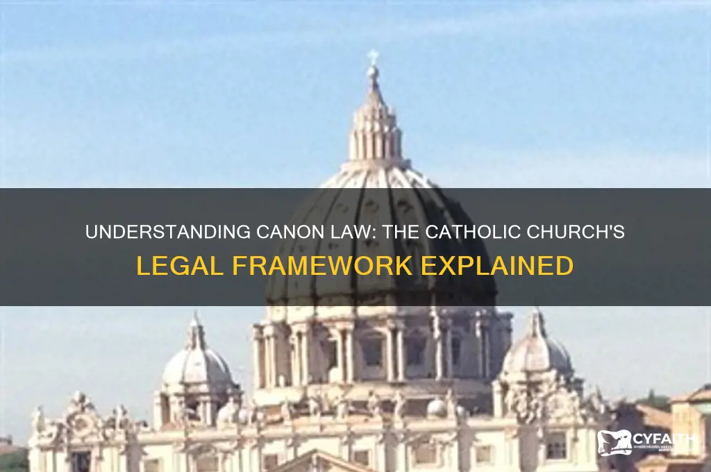 what is canon law catholic
